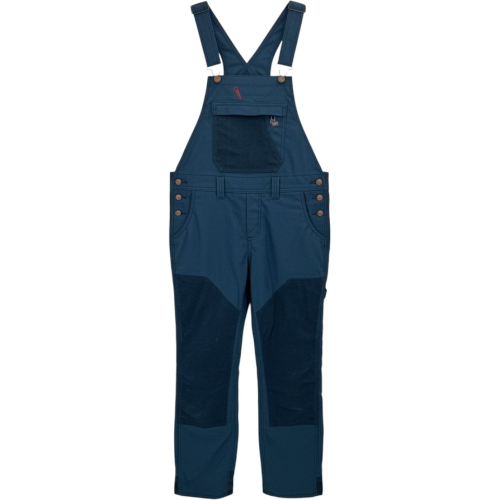 Dickies TradeBuilt Waxed Canvas Double Front Bib Overalls, Airforce Blue S NWT
